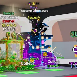 RAVE TRACTORO DINOSAURO 3 TRAITS FORTNITE STEAL THE BRAINROT