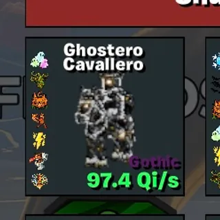 GOTHIC GHOSTERO CAVALLERO 7 TRAITS 97.4 Qi/s (ACCEPTING OFFERS) FORTNITE STEAL THE BRAINROT