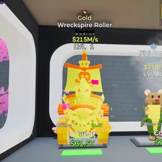 Gold Wreckspire Roller Steal the Brainrot Fortnite