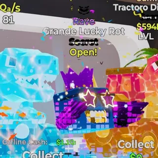RAVE GRANDE LUCKY ROT FORTNITE STEAL THE BRAINROT
