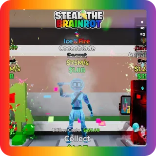 Fortnite Steal The Brainrot Ice and Fire Coccoblade Secret 75M/s