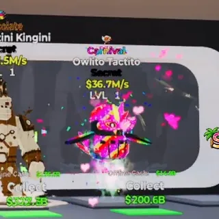 CARNIVAL OWLITO TACTITO 1 TRAIT 36.7M/s STEAL THE BRAINROT FORTNITE