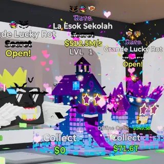 RAVE LA ESOK SEKOLAH 512.5M/S LVL 1 FORTNITE STEAL THE BRAINROT