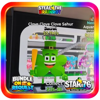 Clove Clove Clove Sahur 5.7M/s Steal The Brainrot Fortnite