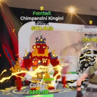FOOTBALL CHIMPANZINI KINGINI 1 TRAIT 362.5M/s STEAL THE BRAINROT FORTNITE