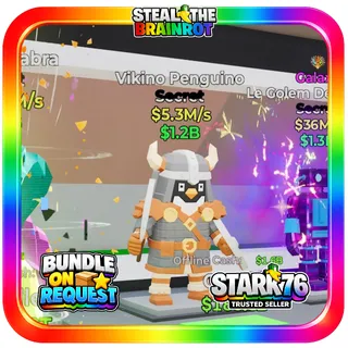 Vikino Penguino 5.3M/s Fortnite Steal The Brainrot