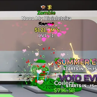 ZOMBIE NOOO MY BICICLETEIRA STEAL THE BRAINROT FORTNITE