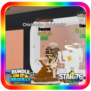Chocolate Chicleteira Bicicleteira 84M/s Steal The Brainrot Fortnite