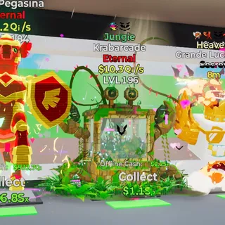 JUNGLE KRABARCADE 10.3QI/S LVL 196 2 TRAITS FORTNITE STEAL THE BRAINROT