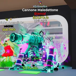 HALLOWEEN CANNONE MALEDETTONE 10.9Qi/s LVL 196 FORTNITE STEAL THE BRAINROT