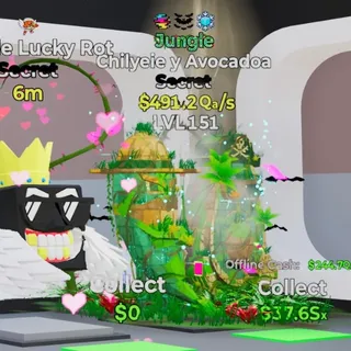 JUNGLE CHILYEIE Y AVOCADOA 491.2QA/S LVL 151 FORTNITE STEAL THE BRAINROT