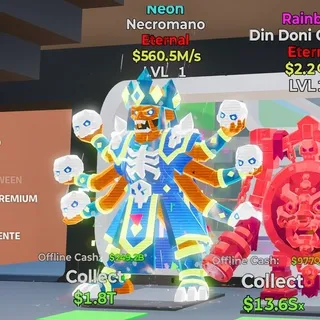 NEON NECROMANO 560.5M/s LVL 1 FORTNITE STEAL THE BRAINROT