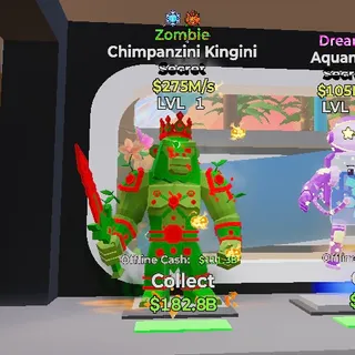 ZOMBIE CHIMPANZINI KINGINI 2 TRAIT STEAL THE BRAINROT FORTNITE