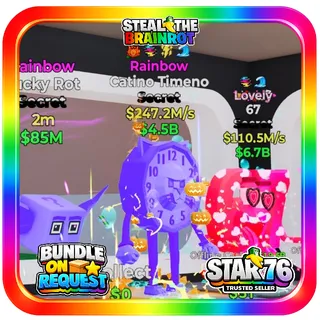 Rainbow Catino Timeno 247.2M/s Steal The Brainrot Fortnite