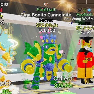 FOOTBALL GIGA BONITO CANNOINITO 1 TRAIT STEAL THE BRAINROT FORTNITE