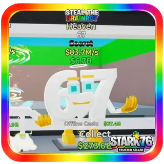 Heaven 67 83.7M/s Mid Tier Steal The Brainrot