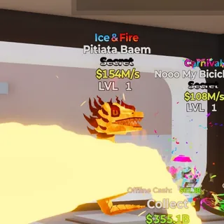 ICE & FIRE PITIATA BAEM 154M/S STEAL THE BRAINROT FORTNITE