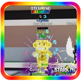 Crystal Dul Dul Dul 228M/s 2 Traits Fortnite Steal The Brainrot