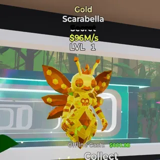 GOLD SCARABELLA 96M/s LVL 1 FORTNITE STEAL THE BRAINROT