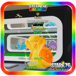 Gold Cobracadabra 46.1M/s Fortnite Steal The Brainrot