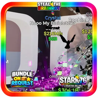Crystal Nooo My Bicicleteira 216M/s Fortnite Steal The Brainrot
