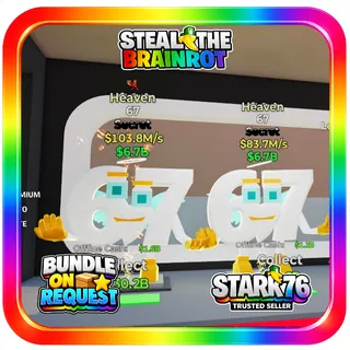 Heaven 67 Bundle 2x Steal The Brainrot
