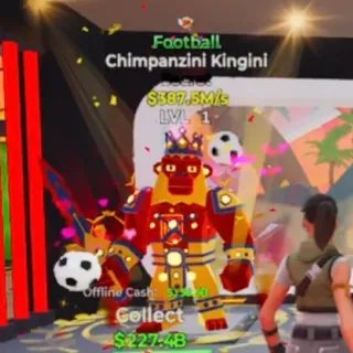FOOTBALL CHIMPANZINI KINGINI 1 TRAIT 387.5M/s STEAL THE BRAINROT FORTNITE