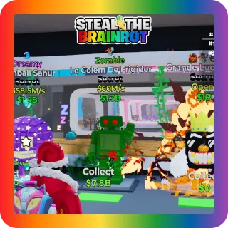 Fortnite Steal The Brainrot Zombie Le Golem De Frigider Secret 60M/s