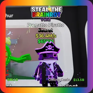Fortnite Steal The Brainrot Secret Void Frogatto Piratto 36.4M/s