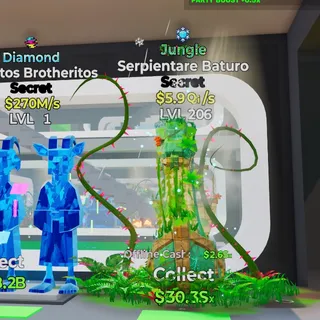 JUNGLE SERPIENTARE BATURO 5.9QI/S LVL 206 FORTNITE STEAL THE BRAINROT