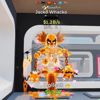 HALLOWEEN JACKO WHACKO 1.2B/s LVL 1 FORTNITE STEAL THE BRAINROT