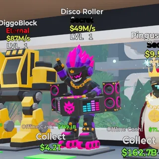 DISCO ROLLER 49M/s LVL 1 FORTNITE STEAL THE BRAINROT