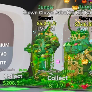 JUNGLE CLOWN CLOWN SAHUR 4QI/S LVL 211 0 TRAITS FORTNITE STEAL THE BRAINROT