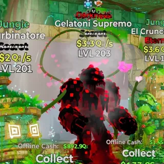DARKNESS GELATONI SUPREMO 3.3QI/S LVL 203 FORTNITE STEAL THE BRAINROT