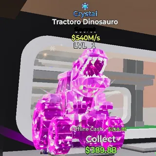 CRYSTAL TRACTORO DINOSAURO 1 TRAIT STEAL THE BRAINROT FORTNITE