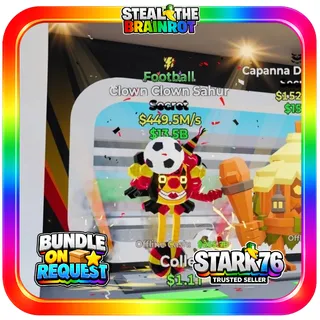 Football Clown Clown Sahur Secret Fortnite Steal The Brainrot