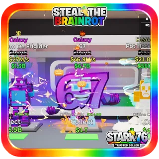 67 Galaxy Secret 46.9M/s Fortnite Steal The Brainrot trait 2