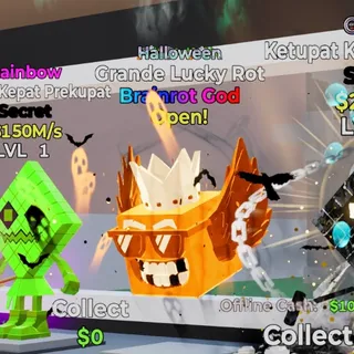 HALLOWEEN GRANDE LUCKY ROT BRAINROT GOD FORTNITE STEAL THE BRAINROT