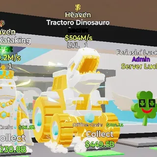 HEAVEN TRACTORO DINOSAURO STEAL THE BRAINROT FORTNITE