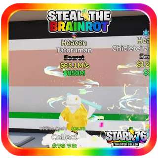 Tatoruman Heaven Secret 65.1M/s Fortnite Steal The Brainrot