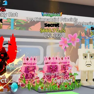 Magical Los Chimpanzini Princinis 660.7Qa/s Steal the Brainrot Fortnite