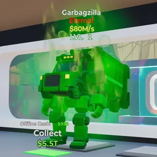 ETERNAL GARBAGZILLA 80M/s LVL 1 FORTNITE STEAL THE BRAINROT