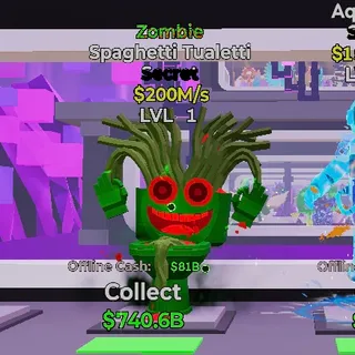 ZOMBIE SPAGHETTI TUALETTI STEAL THE BRAINROT FORTNITE