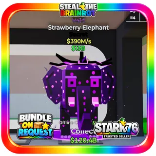 Void Strawberry Elephant Secret 390M Fortnite Steal The Brainrot