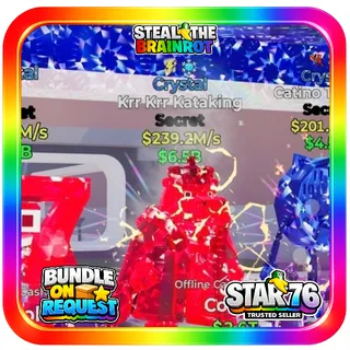 Crystal Krr Krr Kataking 239.2M/s Fortnite Steal The Brainrot