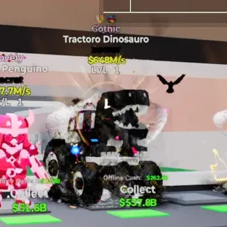 GOTHIC TRACTORO DINOSAURO STEAL THE BRAINROT FORTNITE