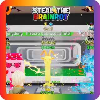 Fortnite Steal The Brainrot – Gold Il Sacro Cabrospaghetti Secret 19M/s