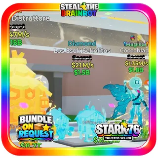 Diamond Los Esok Sekolitos 21M/s Fortnite Steal The Brainrot