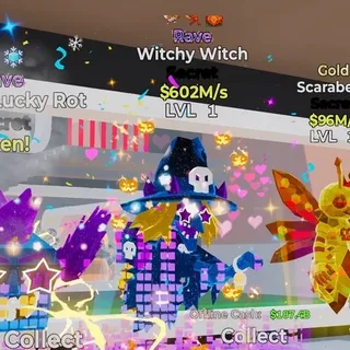 RAVE WITCHY WITCH 602M/s LVL 1 FORTNITE STEAL THE BRAINROT