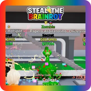 Steal The Brainrot — Zombie Papero Aspiratorino Secret 30M/s